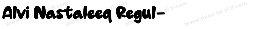 Alvi Nastaleeq Regul字体转换